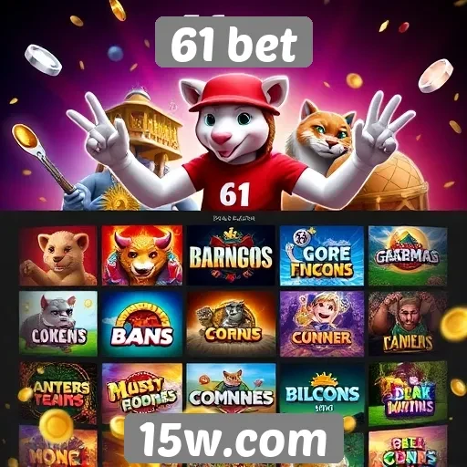Opções de jogos disponíveis na plataforma 61 bet